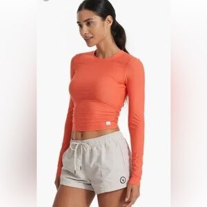 Vuori Dune Crew Long sleeve shirt in light papaya - size Medium